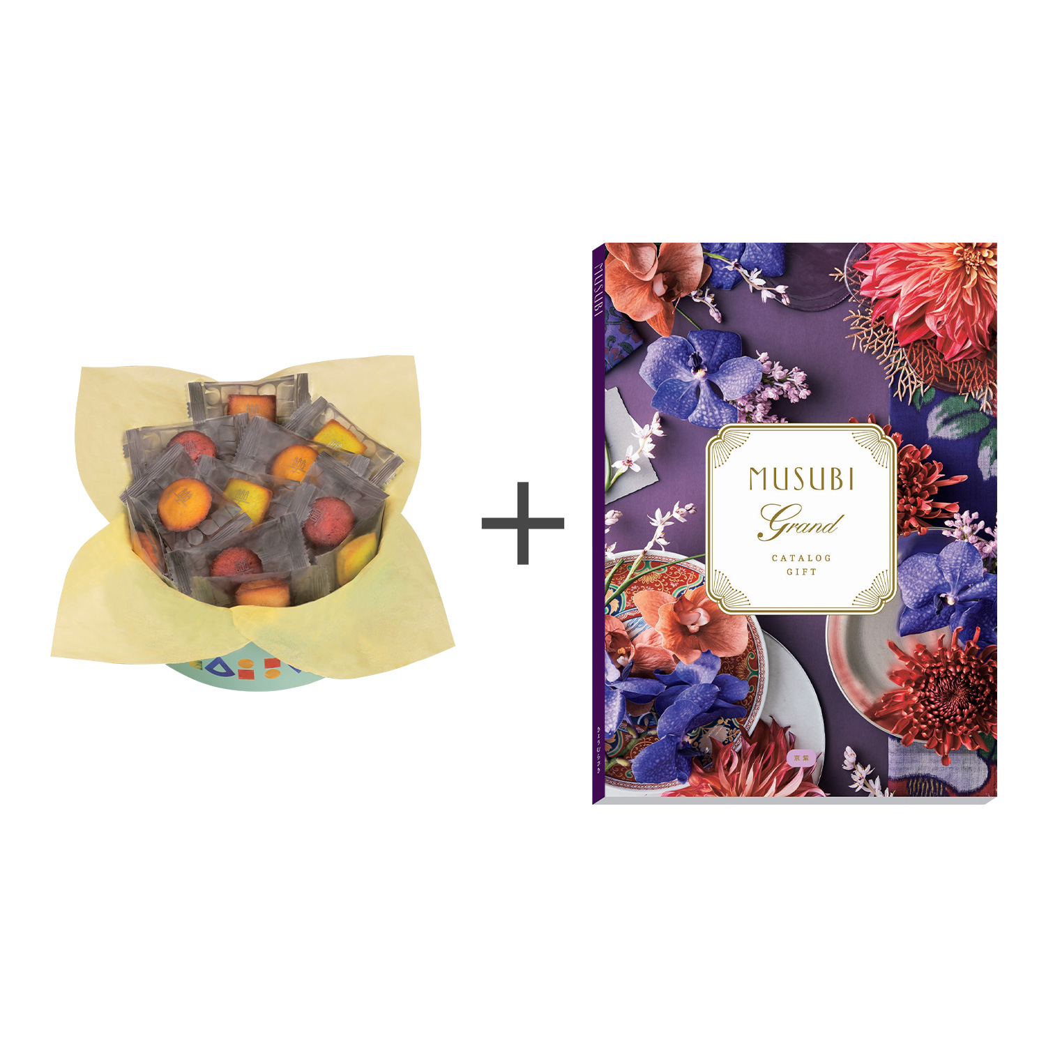 プティ・フィナンシェ20個入+カタログギフト MUSUBI〈京紫/きょうむらさき〉 プティ・フィナンシェ20個入+カタログギフト MUSUBI〈京紫/きょうむらさき〉