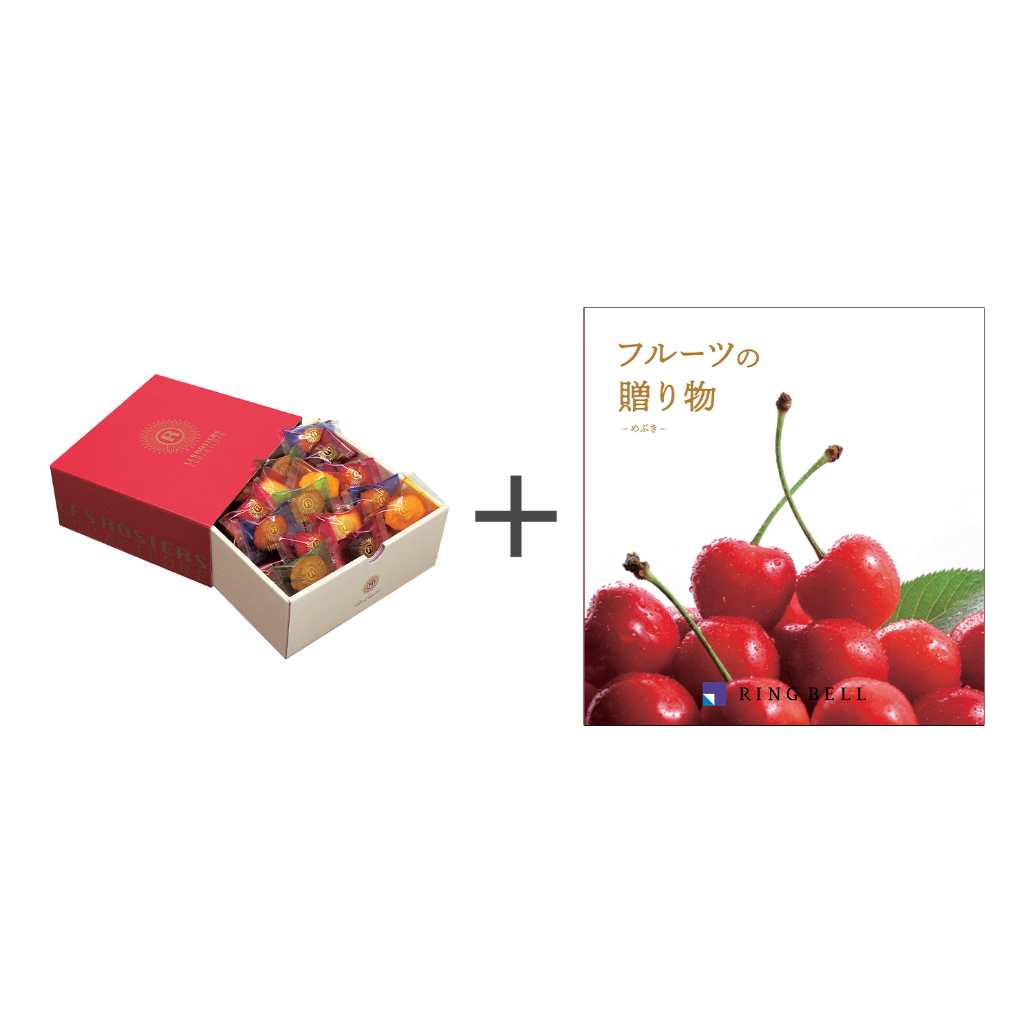 銀座プチガトー42個入+リンベル カタログギフト フルーツの贈り物 めぶきコース 銀座プチガトー42個入+リンベル カタログギフト フルーツの贈り物 めぶきコース
