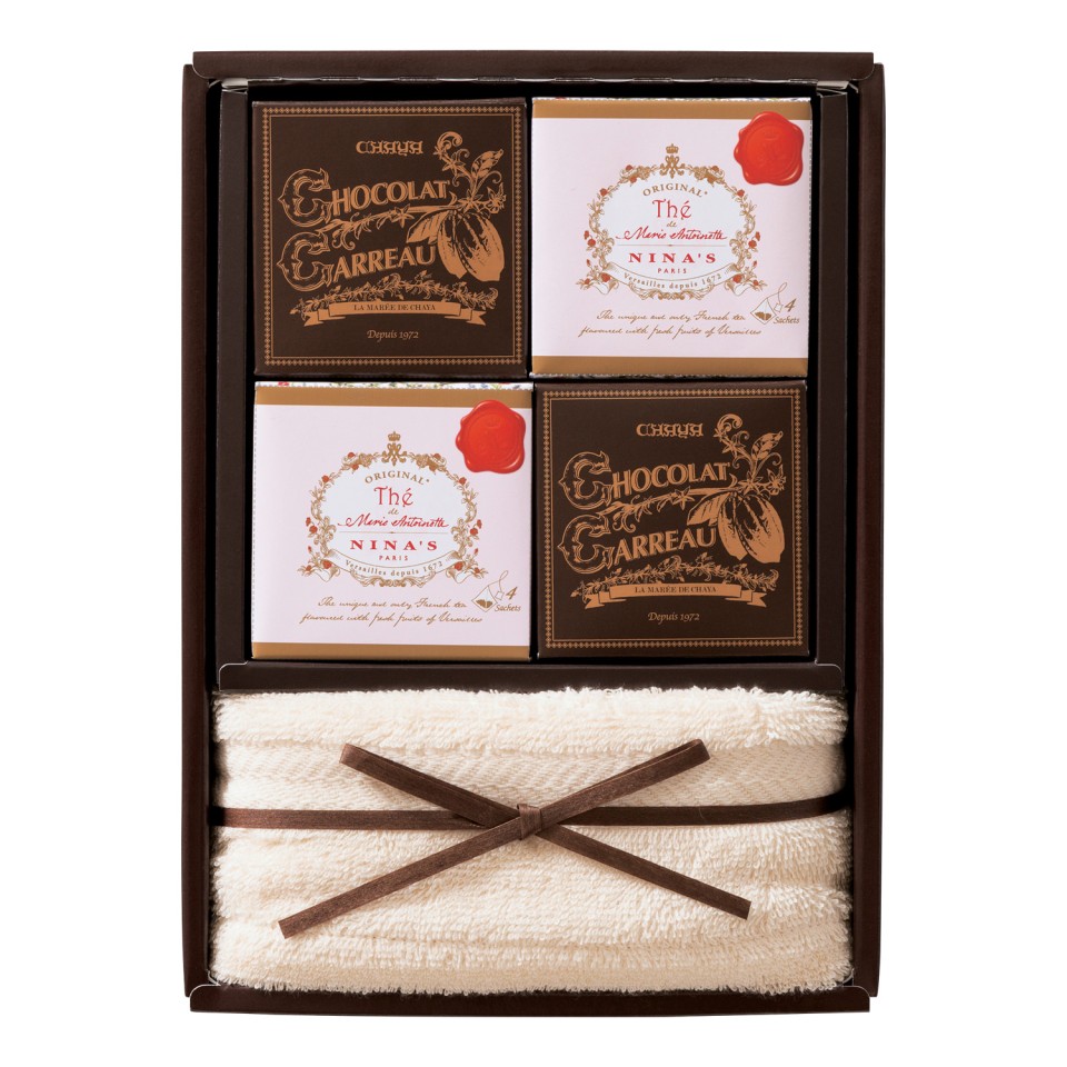 週末までお取り置きcocoaさま♡ 葉山のショコラ・カロと紅茶セット＋フェイスタオル | 【TSUNAGU