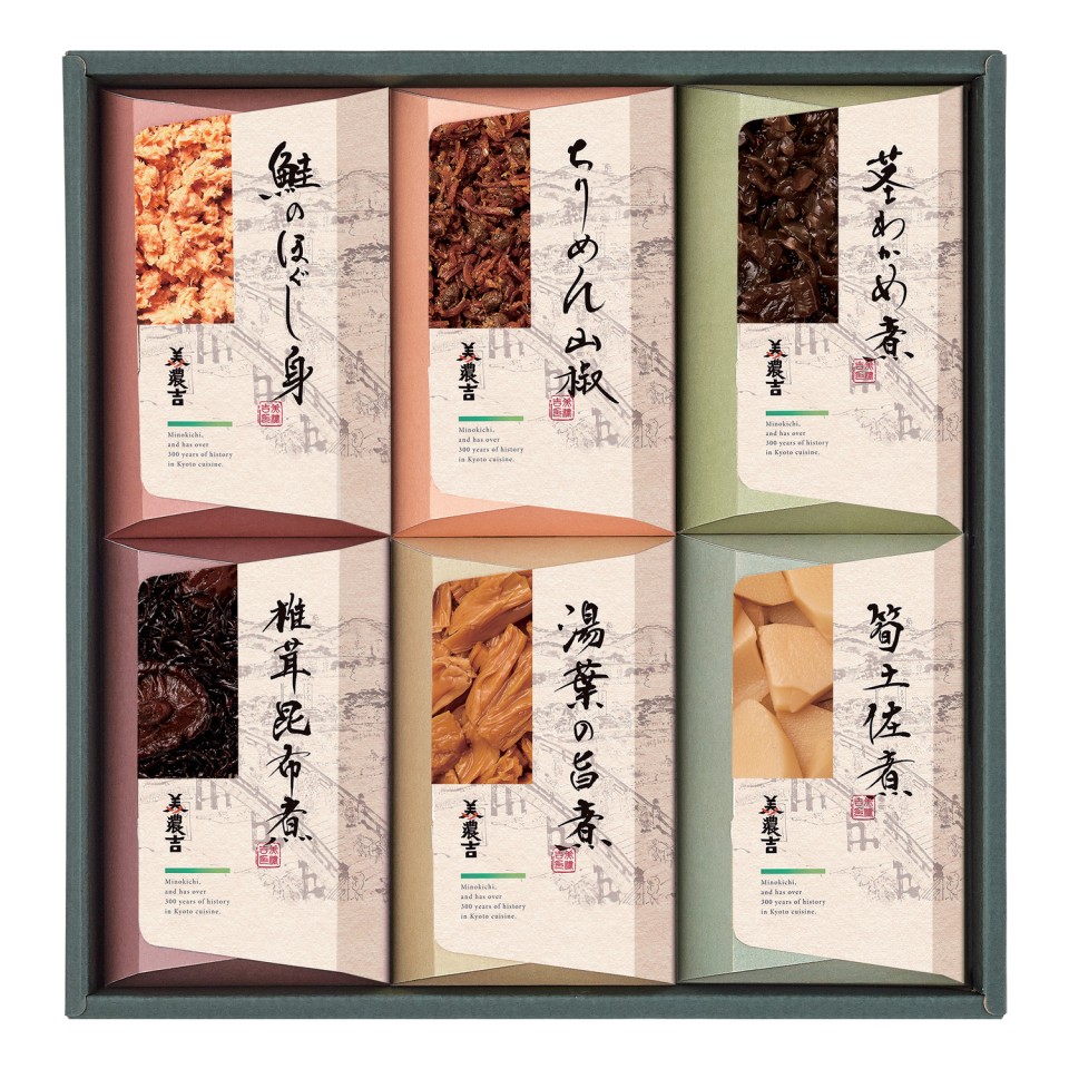 京の佃煮詰合せ6種 | 【TSUNAGU SENSHUKAI】出産内祝い・結婚内祝いの通販