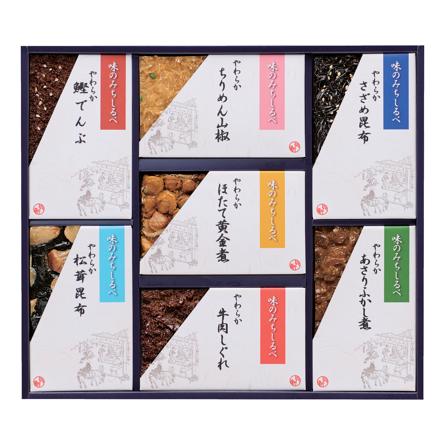 旬の味をいろいろ取り揃え、口あたりの良いやわらかな風味に仕上げました。生姜と一緒に炊き上げ、旨みが詰まった「牛肉しぐれ」は、温かいご飯はもちろん、肉うどんのトッピングにしてもおすすめです。塩分ひかえめ