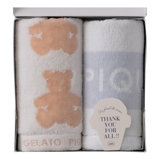 ✩うる　ジェラートピケおまとめ ジェラート ピケ[gelato pique]のフェイスタオル2枚セット｜お祝い