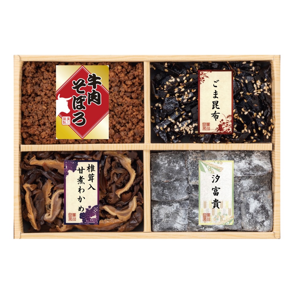 廣川昆布 万味豊秀 4品佃煮詰合せ | 【TSUNAGU SENSHUKAI】出産内祝い