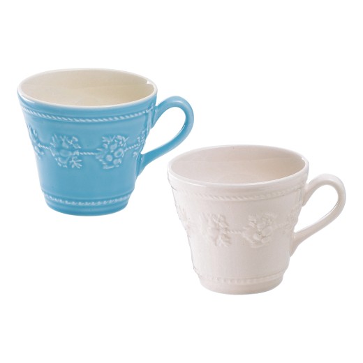 フェスティビティ アイボリー・ブルー ペアマグ | 【TSUNAGU SENSHUKAI
