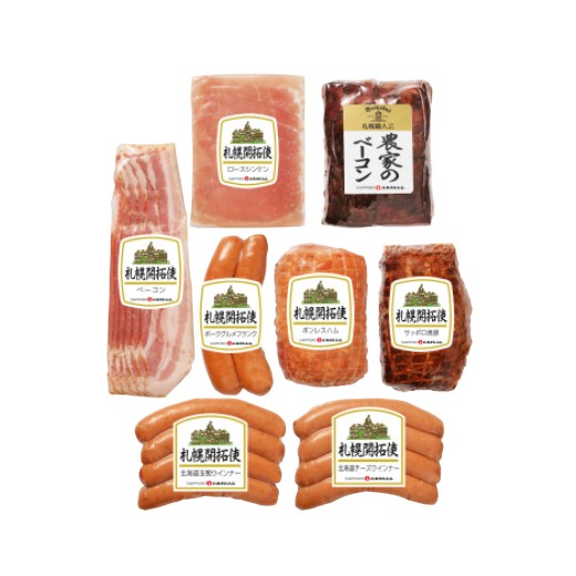 ハムさん専用 札幌開拓使ハム8点セット | 【TSUNAGU SENSHUKAI】出産内祝い・結婚