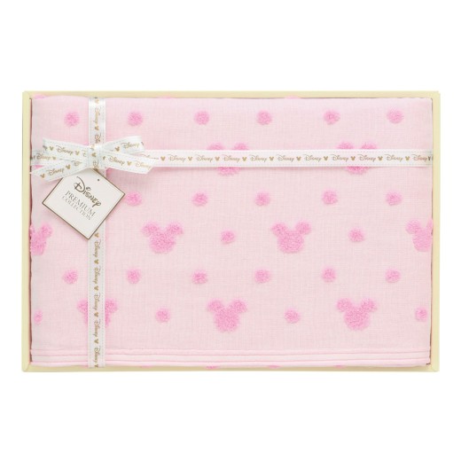 ドットガーゼバスタオル ピンク | 【TSUNAGU SENSHUKAI】出産内祝い