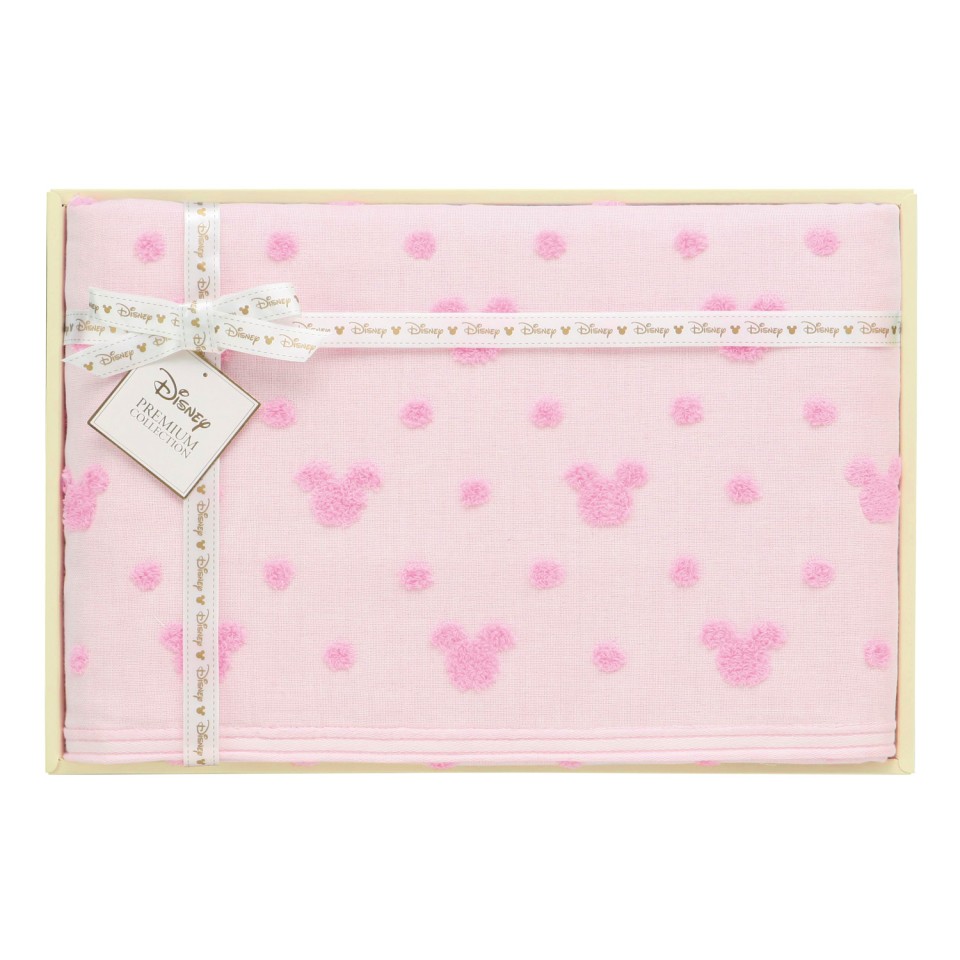 ドットガーゼバスタオル ピンク | 【TSUNAGU SENSHUKAI】出産内祝い